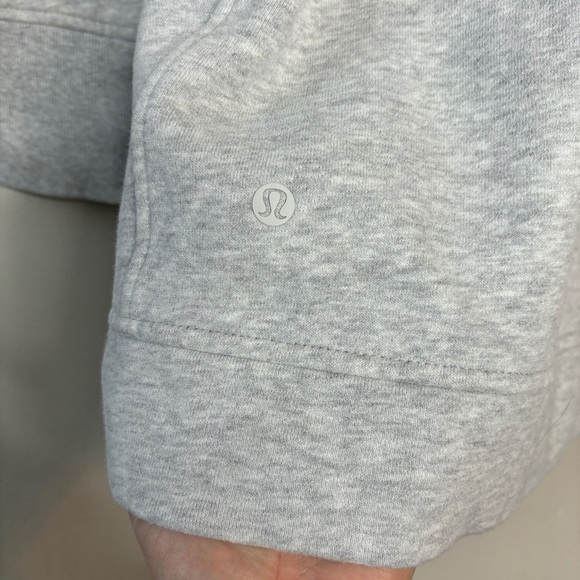 Lululemon Back To It Wrap Jacket Heathered Vapor Light Gray White Size 8 - Picture 12 of 14